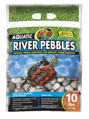 Zoo Med Turtle River Pebbles Substrate - 10 lb