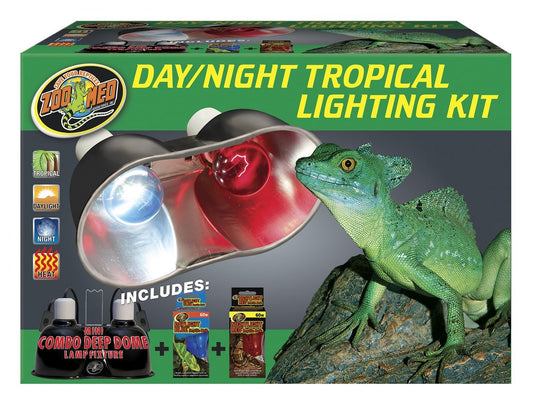 Zoo Med Day/Night Tropical Lighting Kit The Reptile Grove