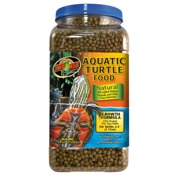 Zoo Med Natural Aquatic Turtle Food Growth Formula - 54 oz The Reptile Grove