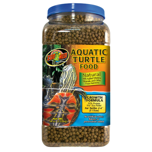 Zoo Med Natural Aquatic Turtle Food Growth Formula - 54 oz The Reptile Grove