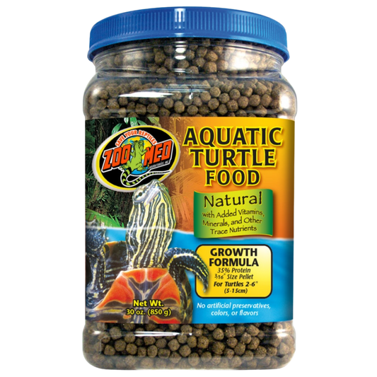 Zoo Med Natural Aquatic Turtle Food Growth Formula - 30 oz The Reptile Grove