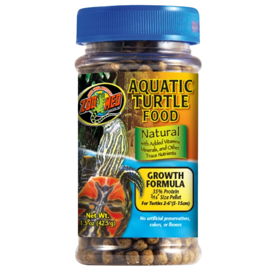 Zoo Med Natural Aquatic Turtle Food Growth Formula - 1.5 oz The Reptile Grove