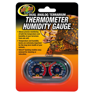 Zoo Med Economy Dual Analog Therm/Humid Gauge The Reptile Grove