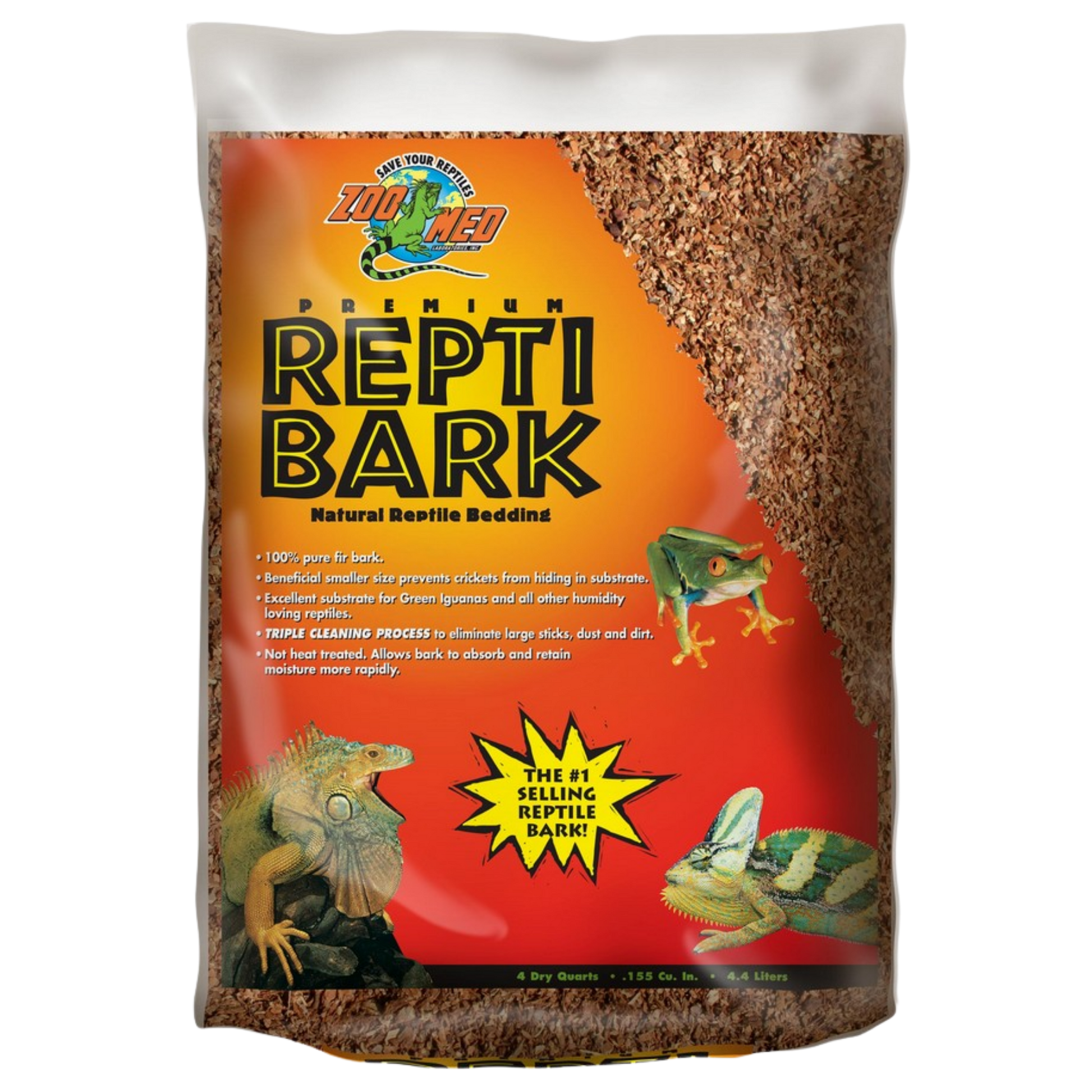 Zoo Med Repti Bark (5-10 Gal) 42 Cases/Pallet - 4 qt The Reptile Grove