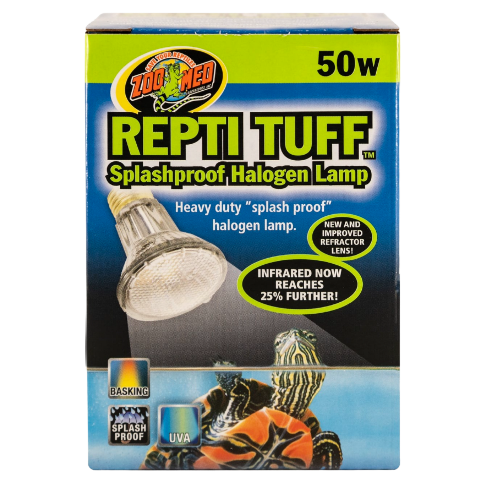 Zoo Med ReptiTuff Halogen Lamp (Splashproof) - 50w The Reptile Grove