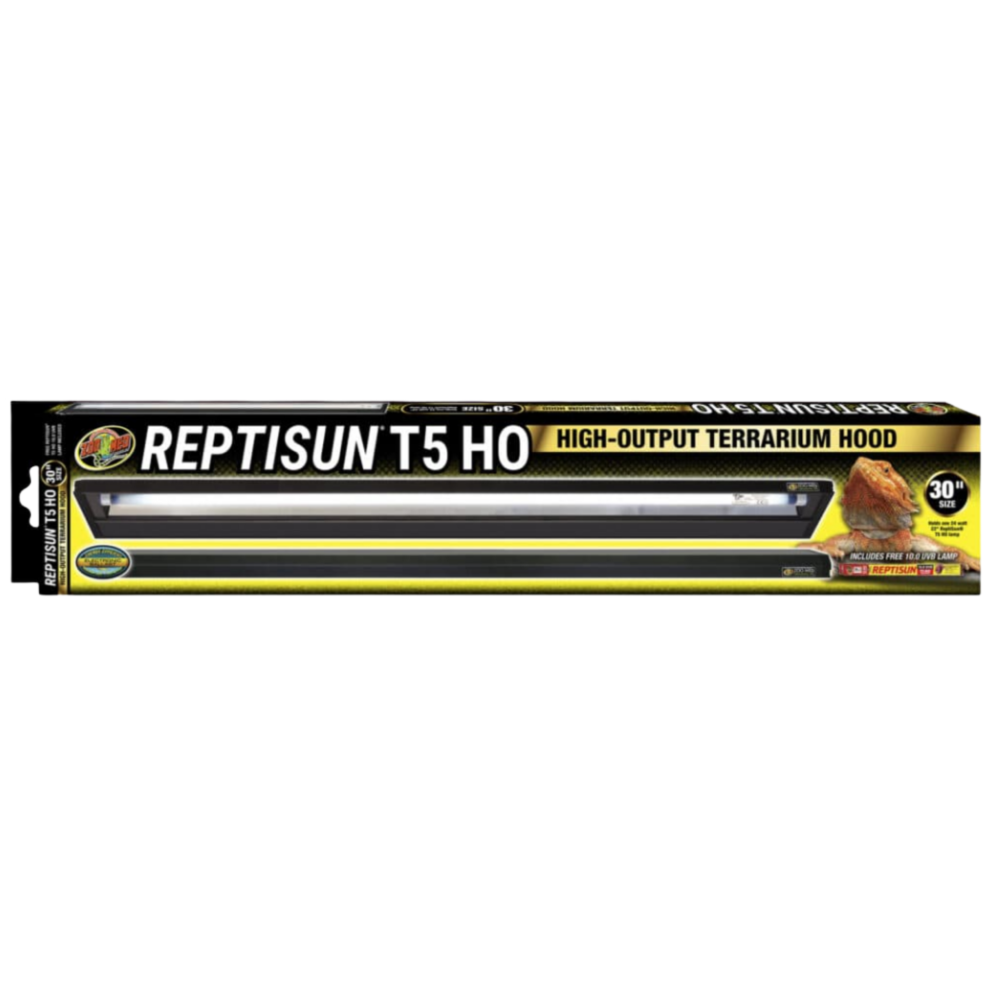 Zoo Med ReptiSun T5 HO Terrarium Hood with 10.0 Bulb - 30" The Reptile Grove