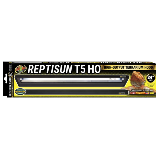 Zoo Med ReptiSun T5 HO Terrarium Hood with 10.0 Bulb - 24" The Reptile Grove