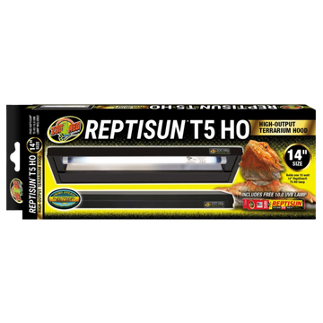 Zoo Med ReptiSun T5 HO Terrarium Hood with 10.0 Bulb - 14" The Reptile Grove