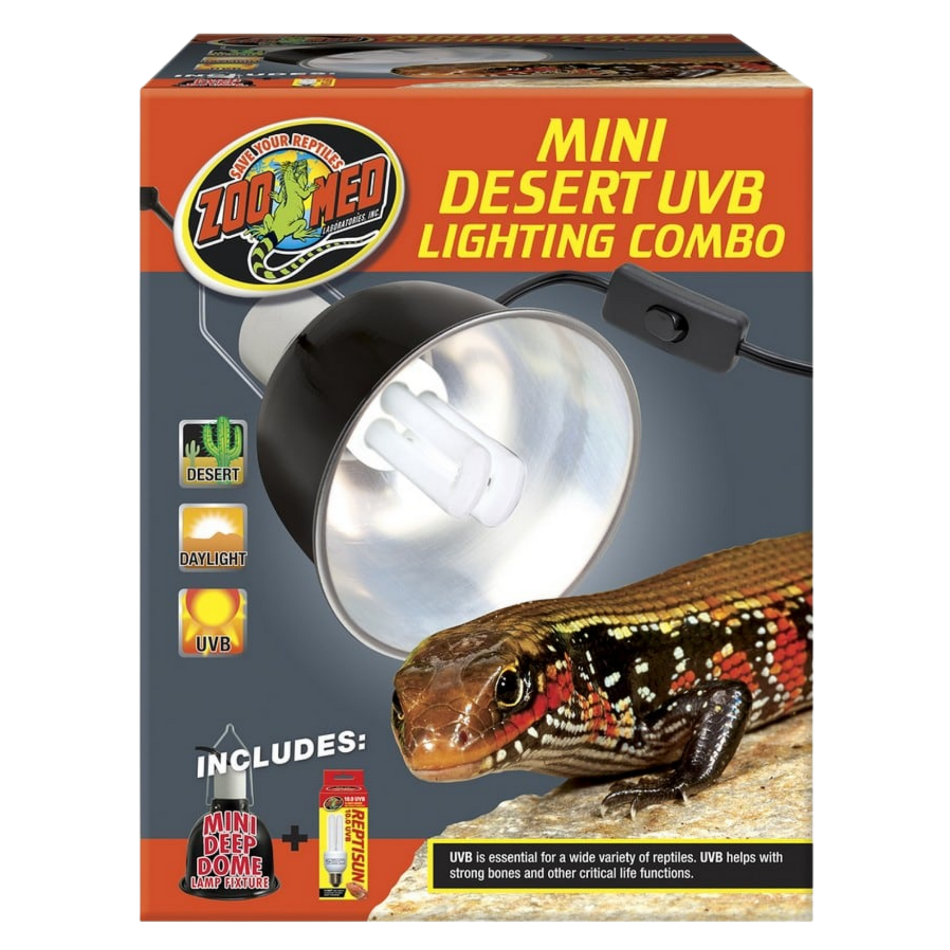 Zoo Med Mini Desert UVB Lighting Combo The Reptile Grove