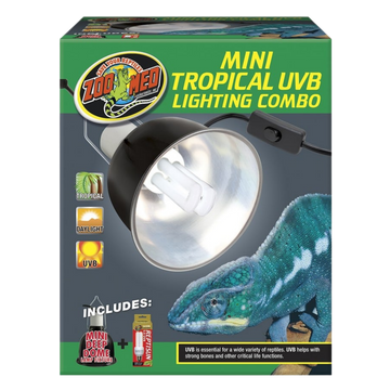 Zoo Med Mini Tropical UVB Lighting Combo The Reptile Grove