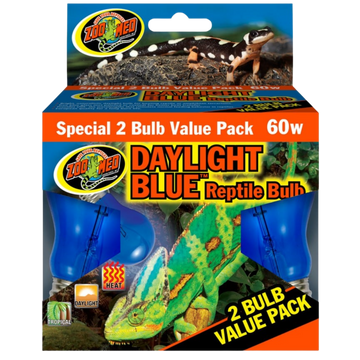 Zoo Med Daylight Blue Reptile Bulb (2 Pack) - 60w The Reptile Grove