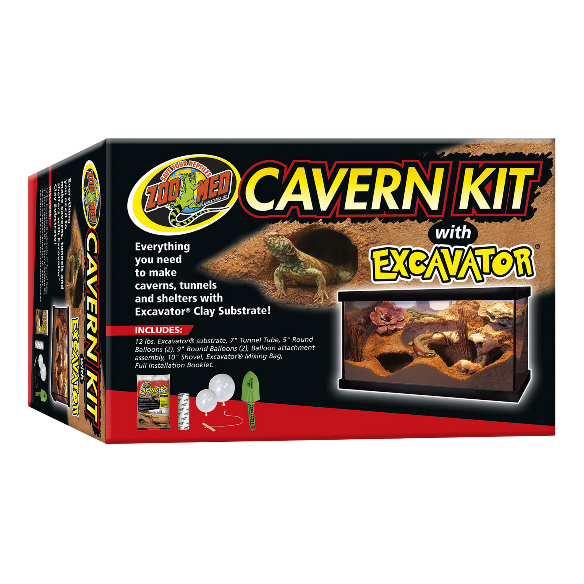 Zoo Med Cavern Kit with Excavator Sand The Reptile Grove