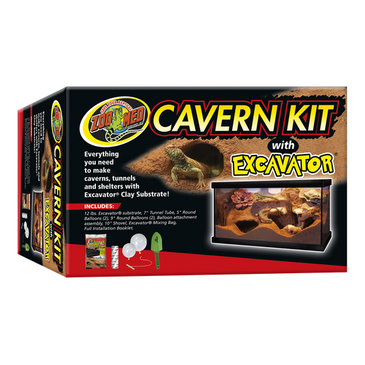 Zoo Med Cavern Kit with Excavator Sand The Reptile Grove