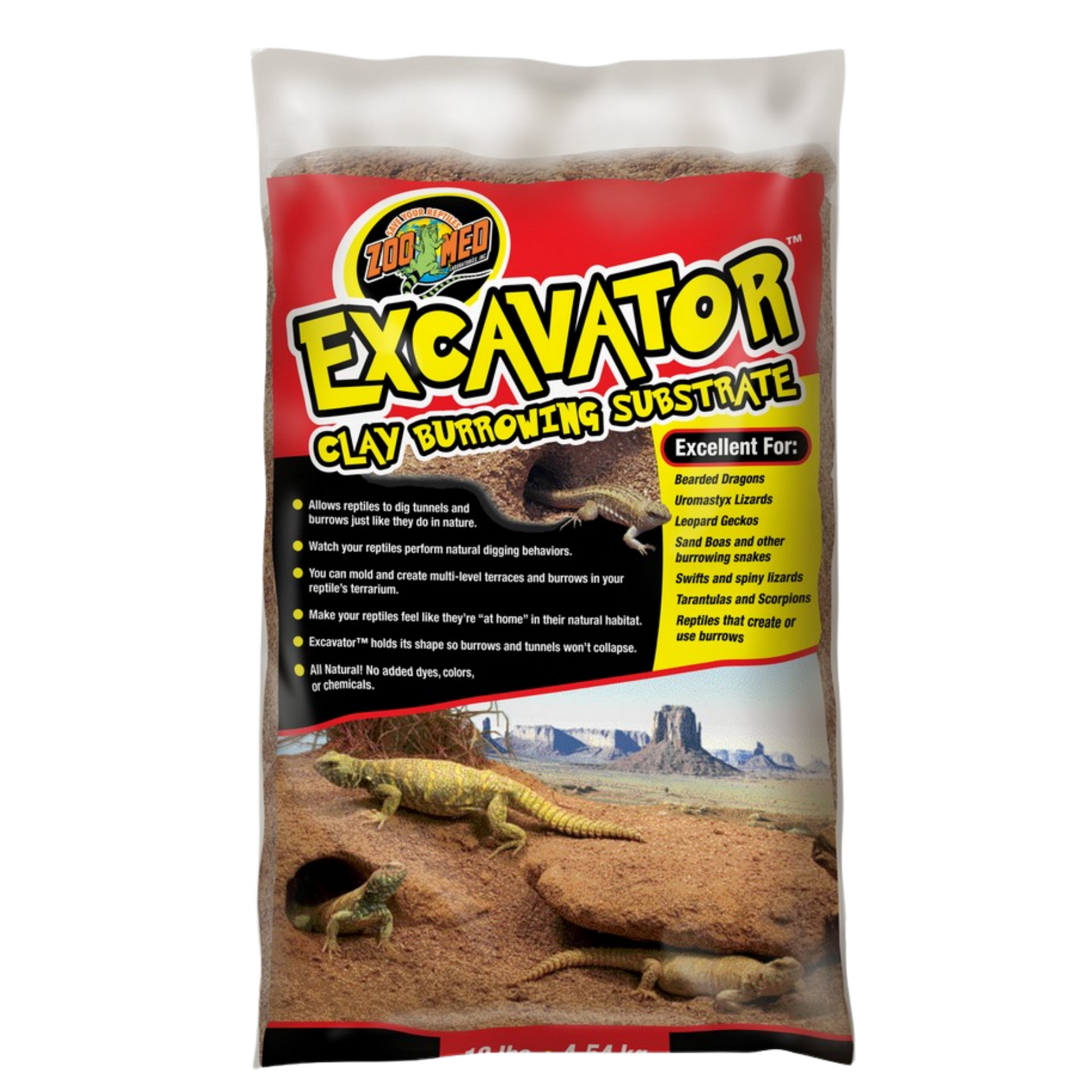 Zoo Med Excavator Clay Burrowing Substrate - 10 lb The Reptile Grove
