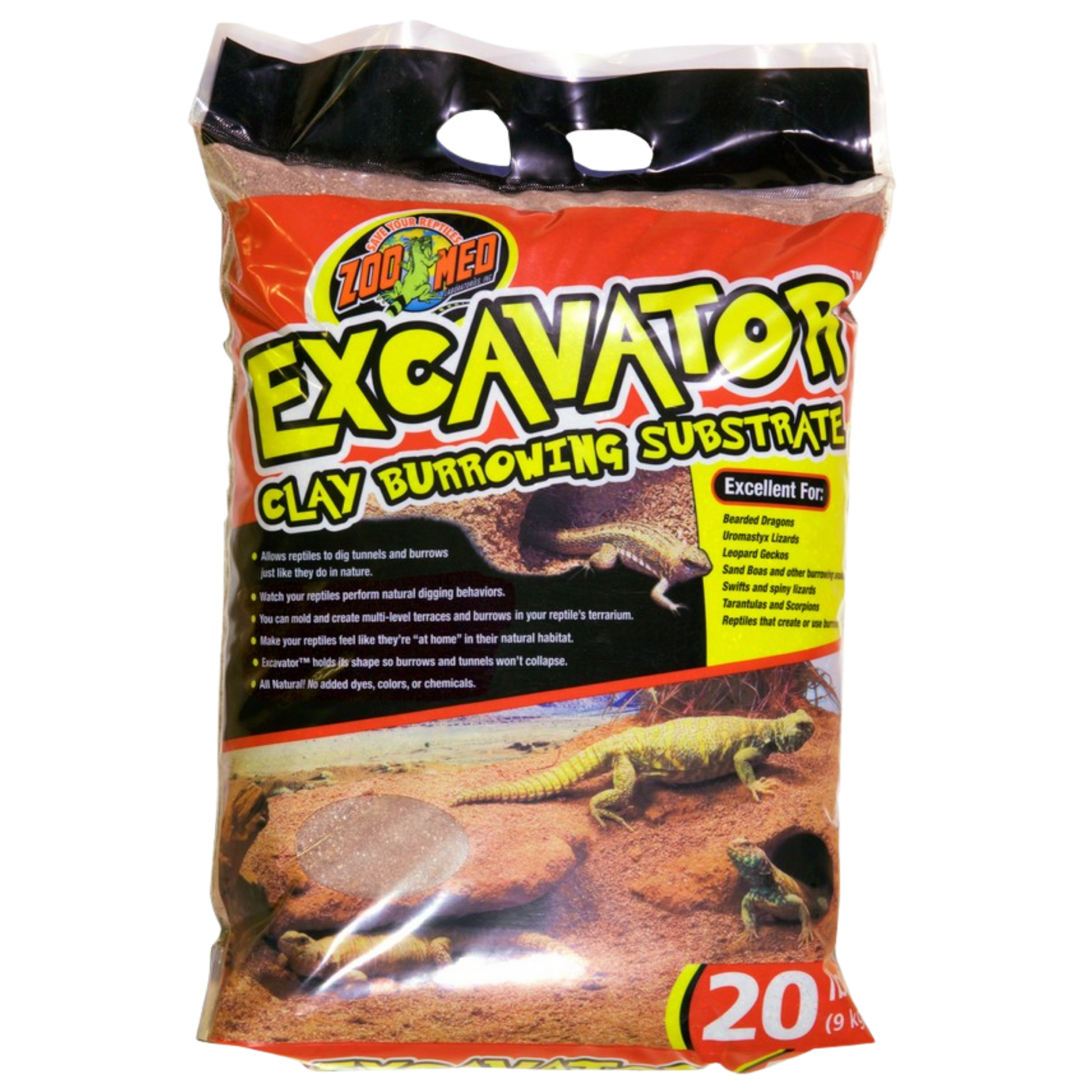 Zoo Med Excavator Clay Burrowing Substrate - 20 lb The Reptile Grove