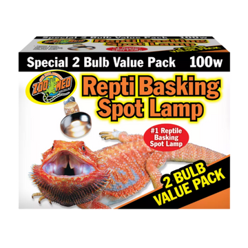 Zoo Med Basking Spot Value Pk (2 pack) - 100w The Reptile Grove