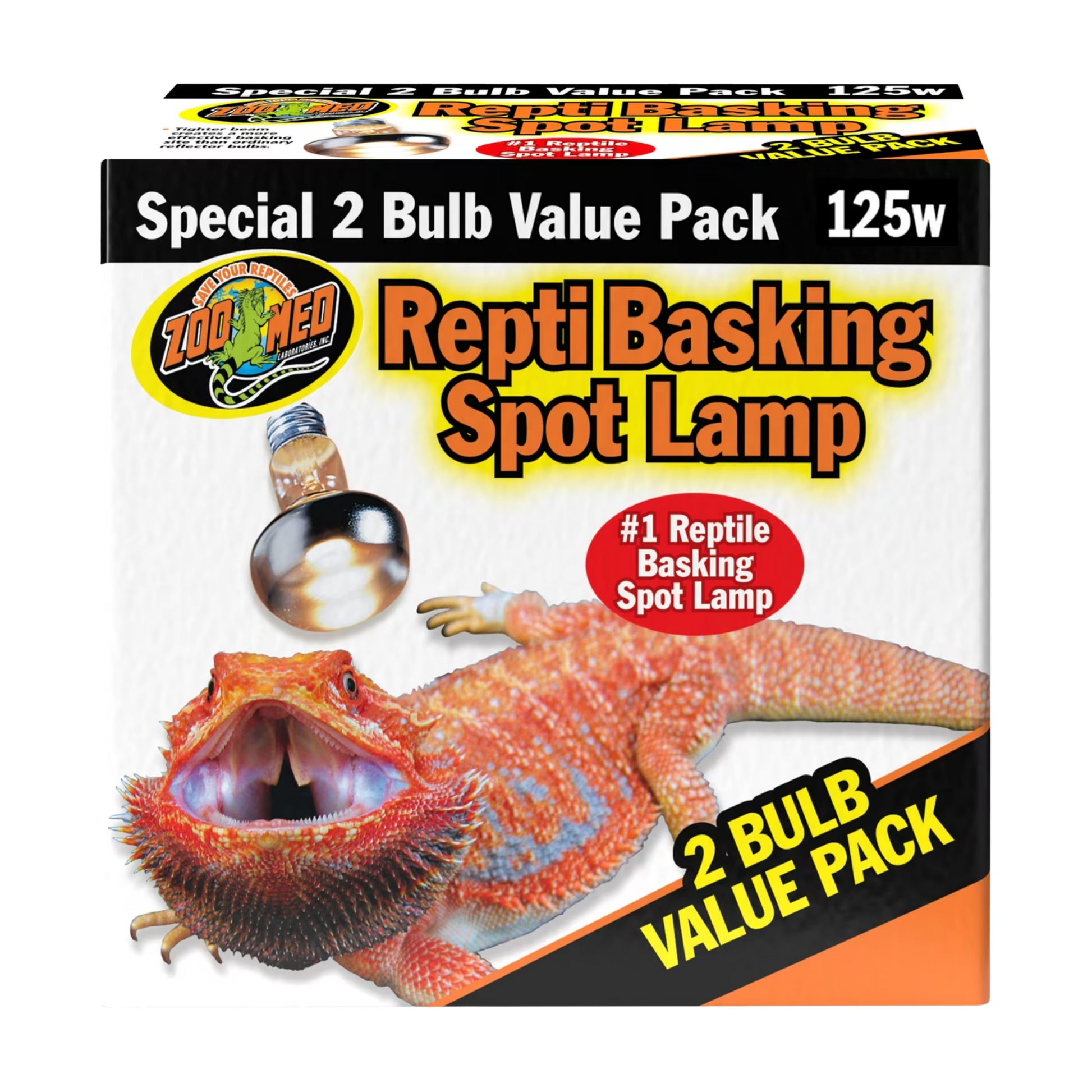 Zoo Med Basking Spot Value Pk (2 pack) - 125w The Reptile Grove