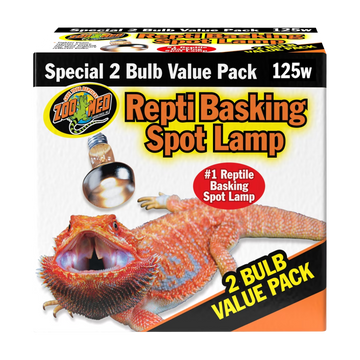 Zoo Med Basking Spot Value Pk (2 pack) - 125w The Reptile Grove
