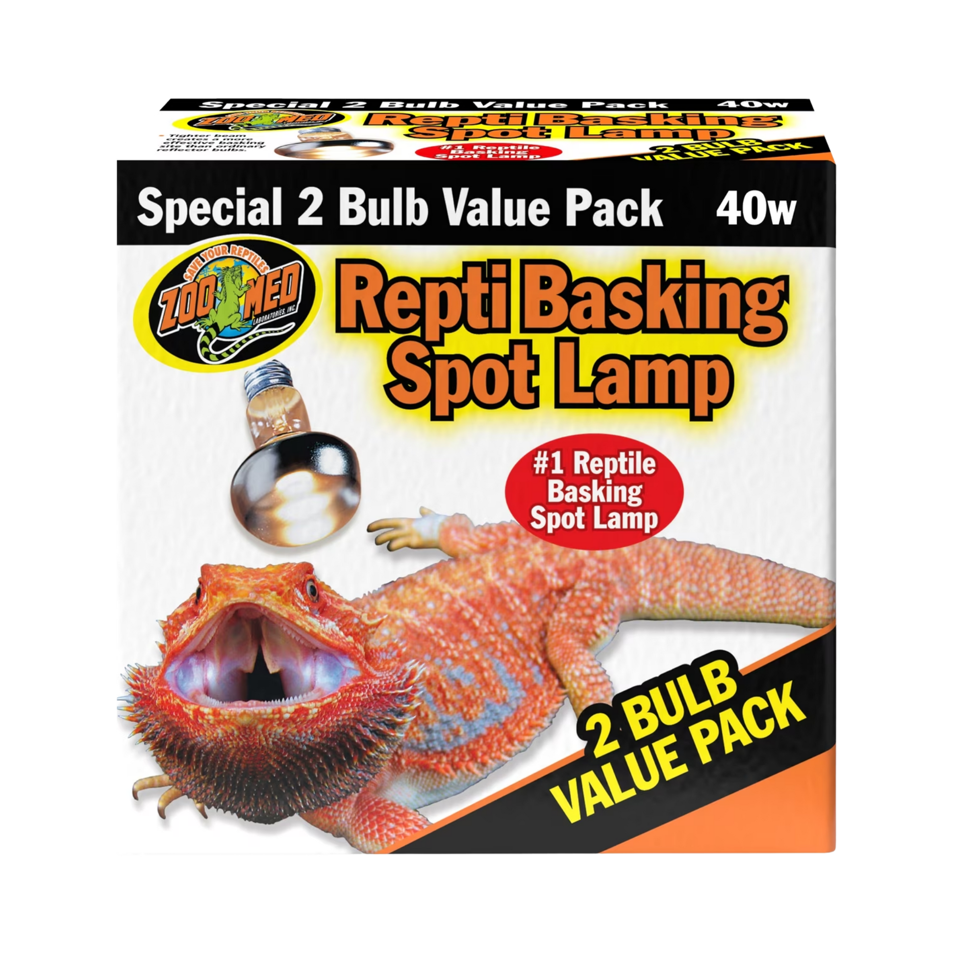 Zoo Med Basking Spot Value Pk (2 pack) - 40w The Reptile Grove