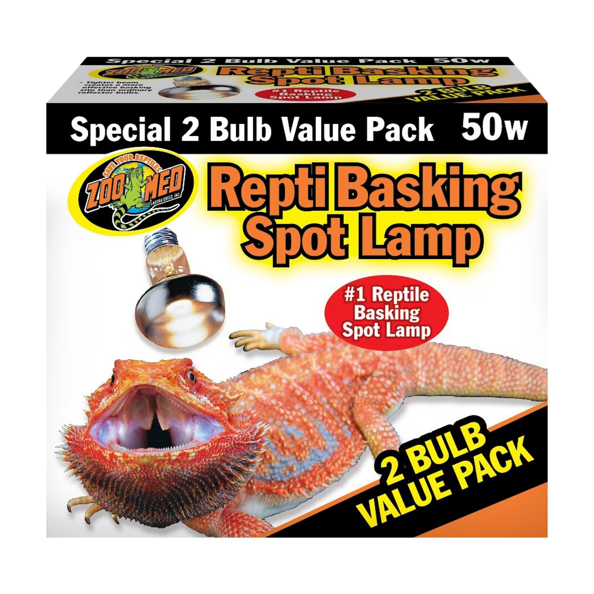 Zoo Med Basking Spot Value Pk (2 pack) - 50 w The Reptile Grove