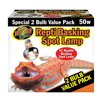 Zoo Med Basking Spot Value Pk (2 pack) - 50 w The Reptile Grove