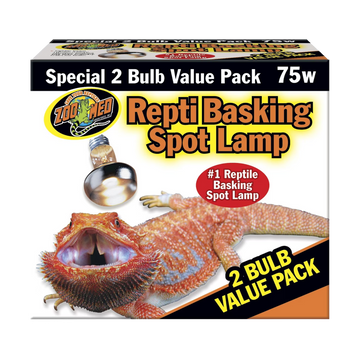 Zoo Med Basking Spot Value Pk (2 pack) - 75 w The Reptile Grove