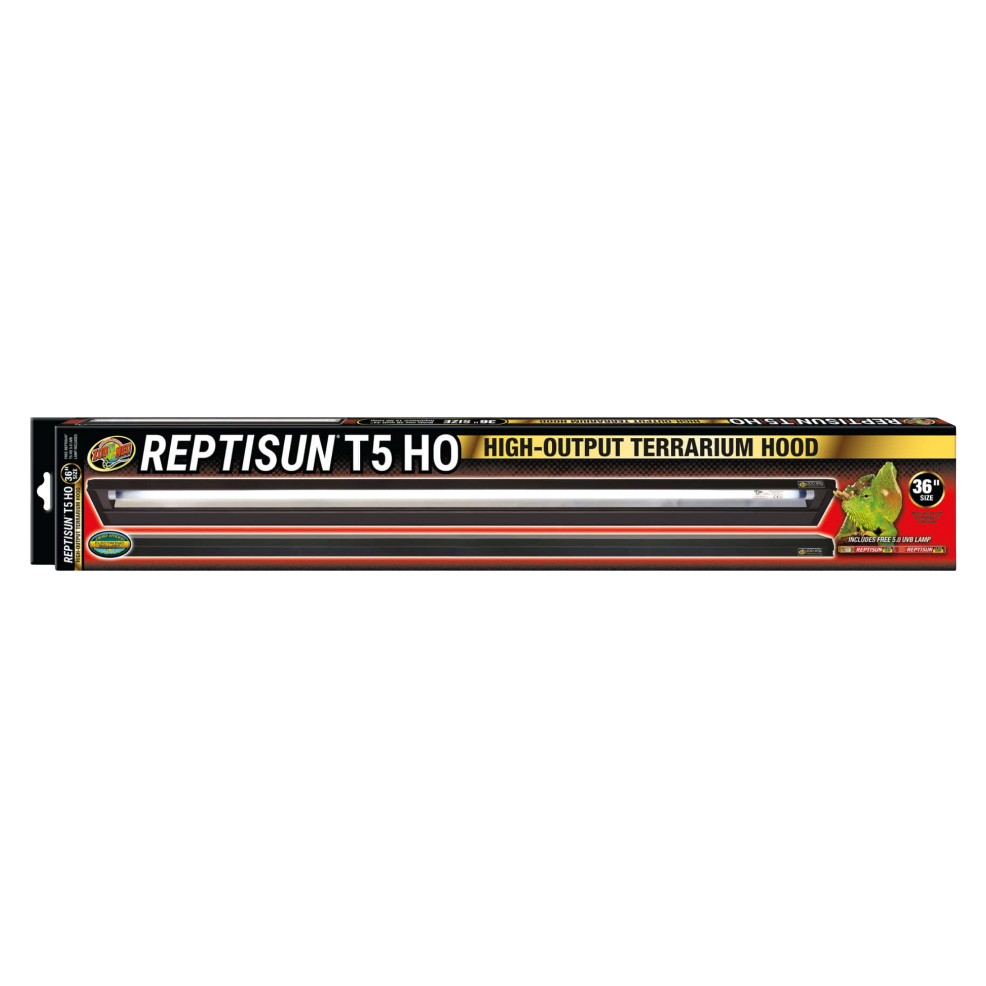 Zoo Med ReptiSun T5 HO Terrarium Hood with 5.0 Bulb - 36 Inches The Reptile Grove