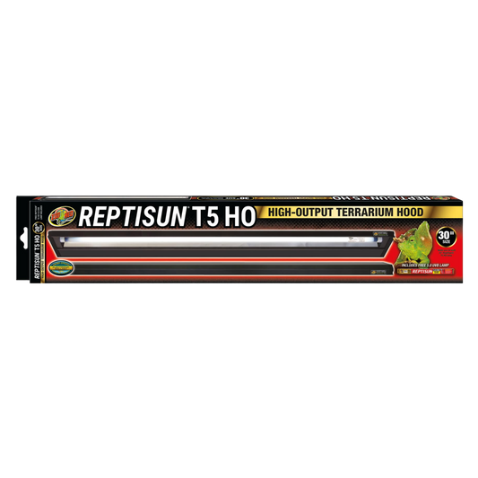 Zoo Med ReptiSun T5 HO Terrarium Hood with 5.0 Bulb - 30 Inches The Reptile Grove