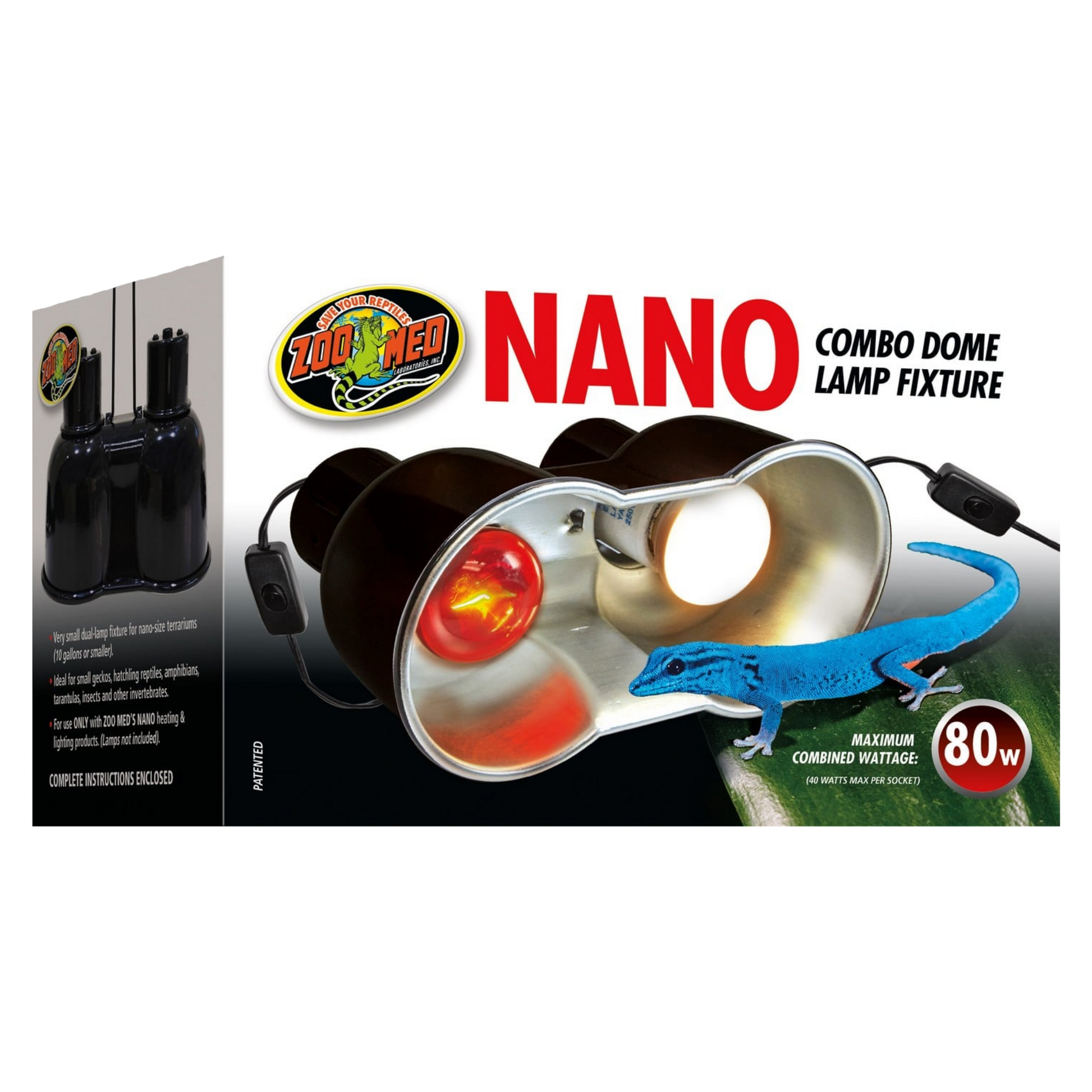 Zoo Med Nano Combo Dome Lamp Fixture The Reptile Grove