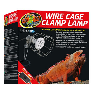 Zoo Med Wire Cage Clamp Lamp (UL Listed) The Reptile Grove