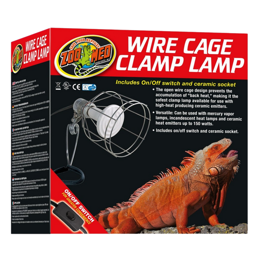 Zoo Med Wire Cage Clamp Lamp (UL Listed) The Reptile Grove