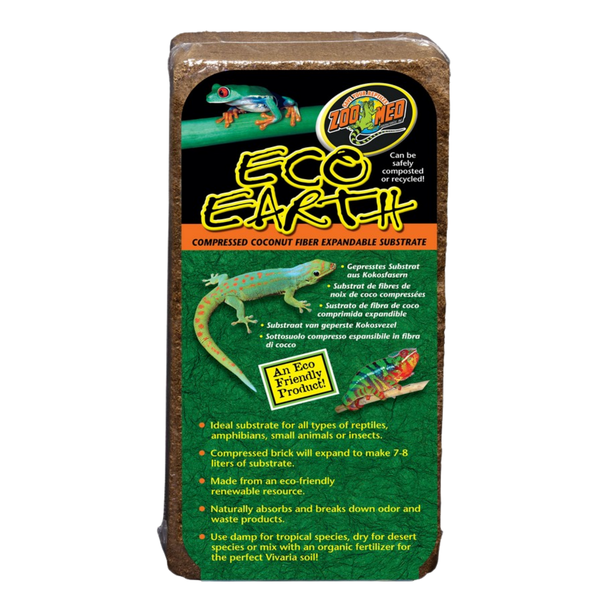 Zoo Med Eco Earth (1 Brick) The Reptile Grove