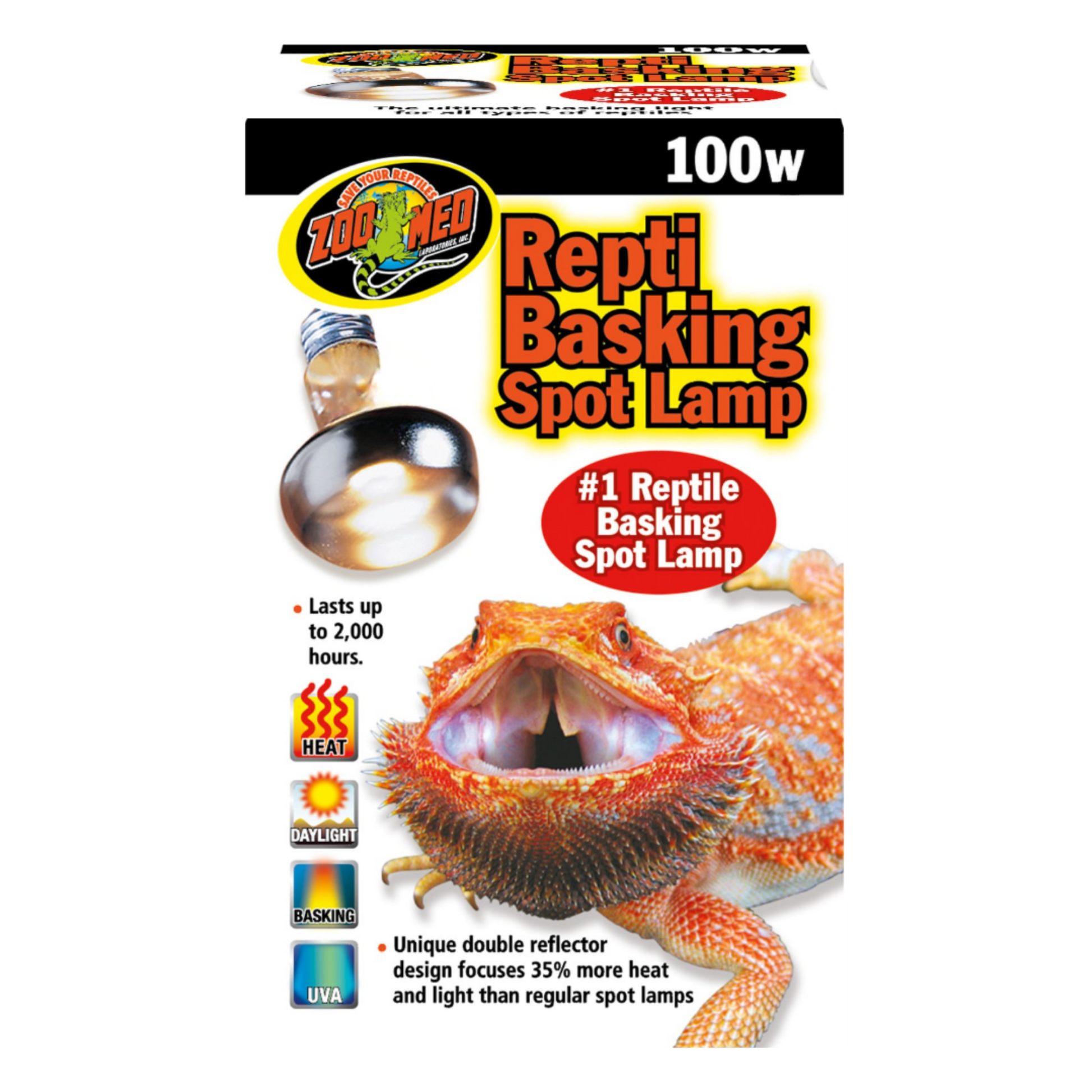 Zoo Med Repti Basking Spot Lamp - 100w The Reptile Grove