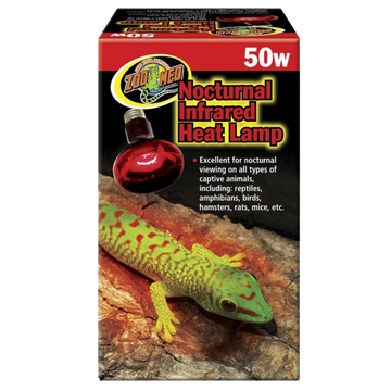 Zoo Med Red Infrared Heat Lamp - 50w The Reptile Grove