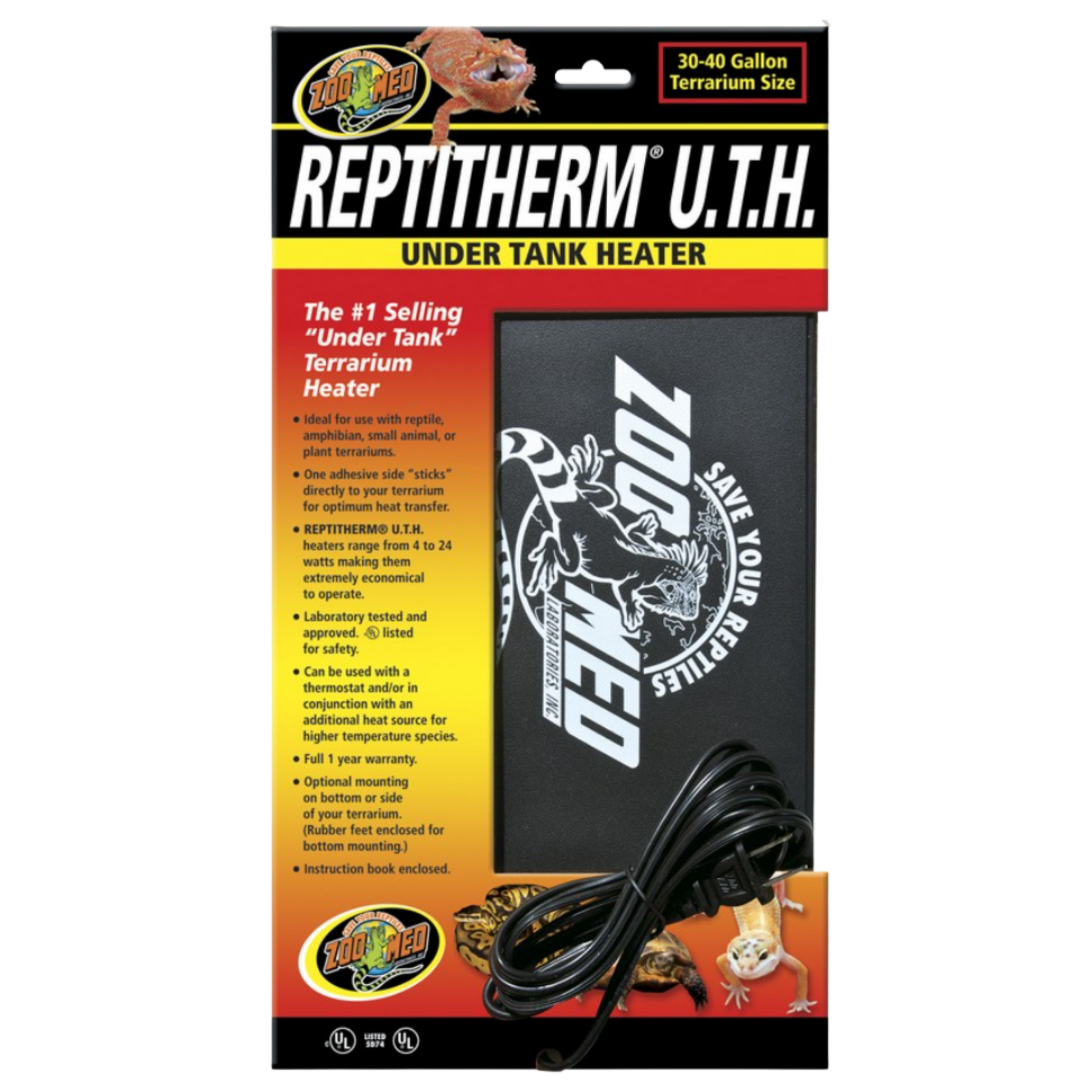 Zoo Med ReptiTherm UTH (30-40 Gal) The Reptile Grove