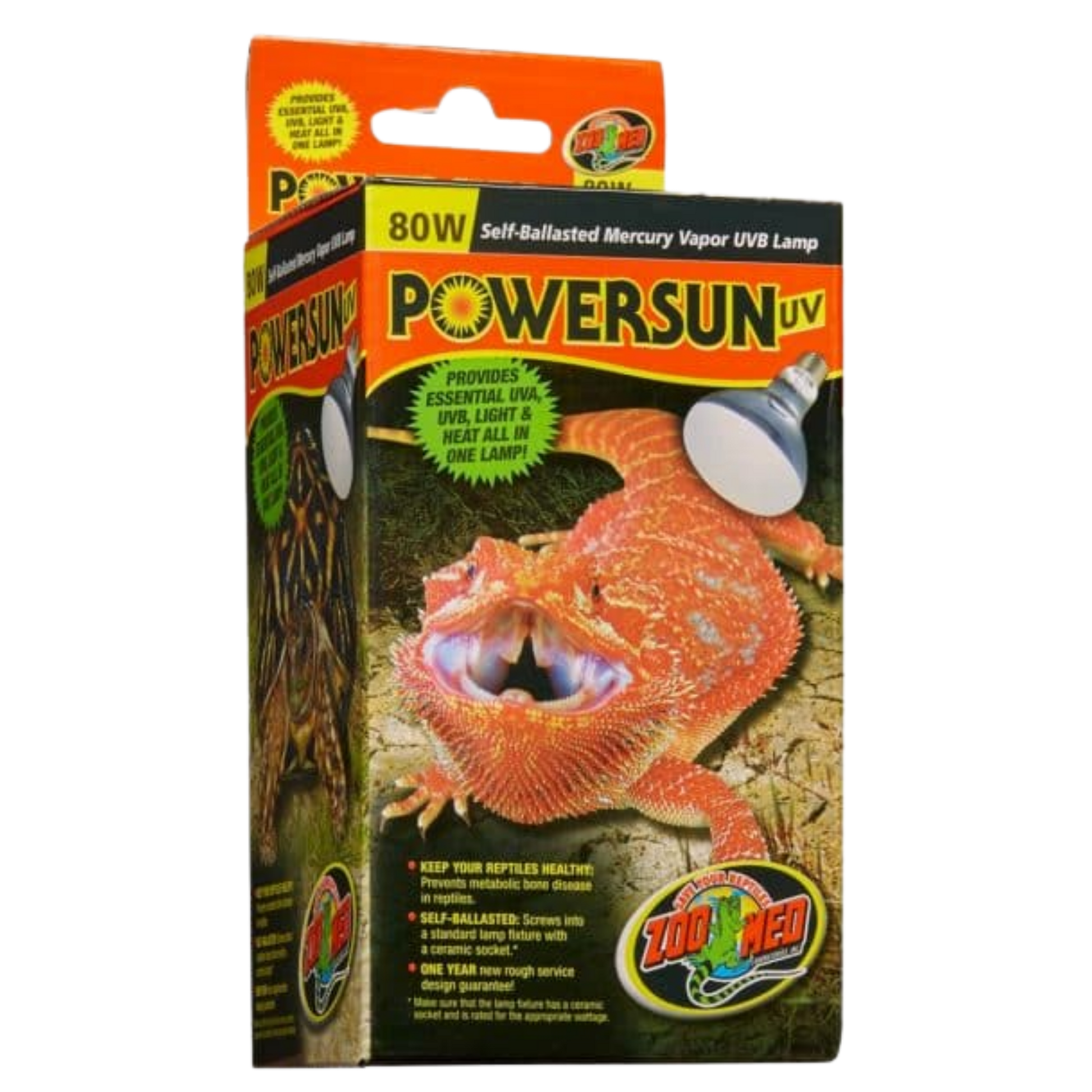 Zoo Med PowerSun UV-80W (Mercury Vapor) The Reptile Grove