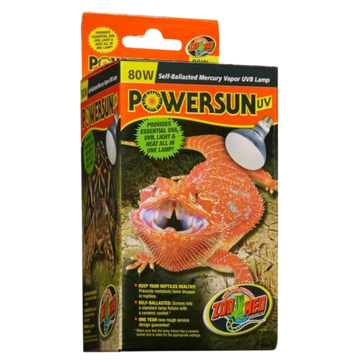 Zoo Med PowerSun UV-80W (Mercury Vapor) The Reptile Grove