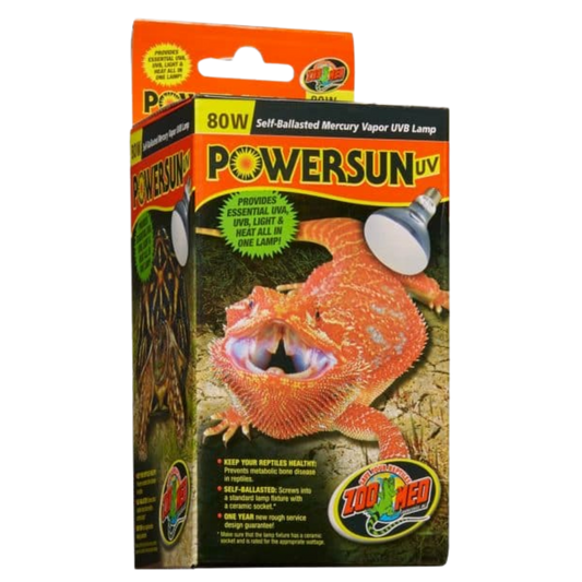 Zoo Med PowerSun UV-80W (Mercury Vapor) The Reptile Grove