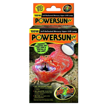 Zoo Med PowerSun UV-100W (Mercury Vapor) The Reptile Grove