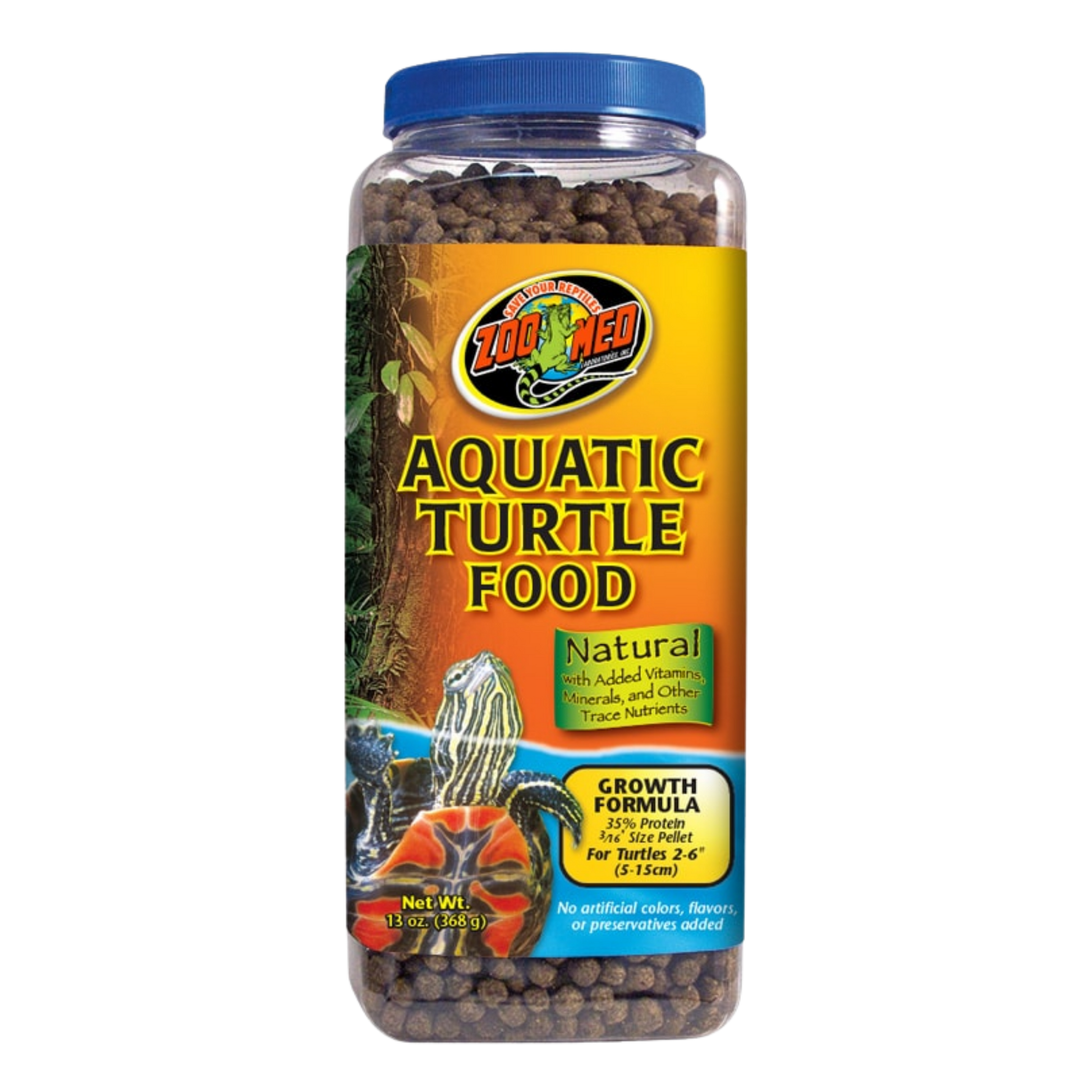 Zoo Med Natural Aquatic Turtle Food - Growth Formula The Reptile Grove
