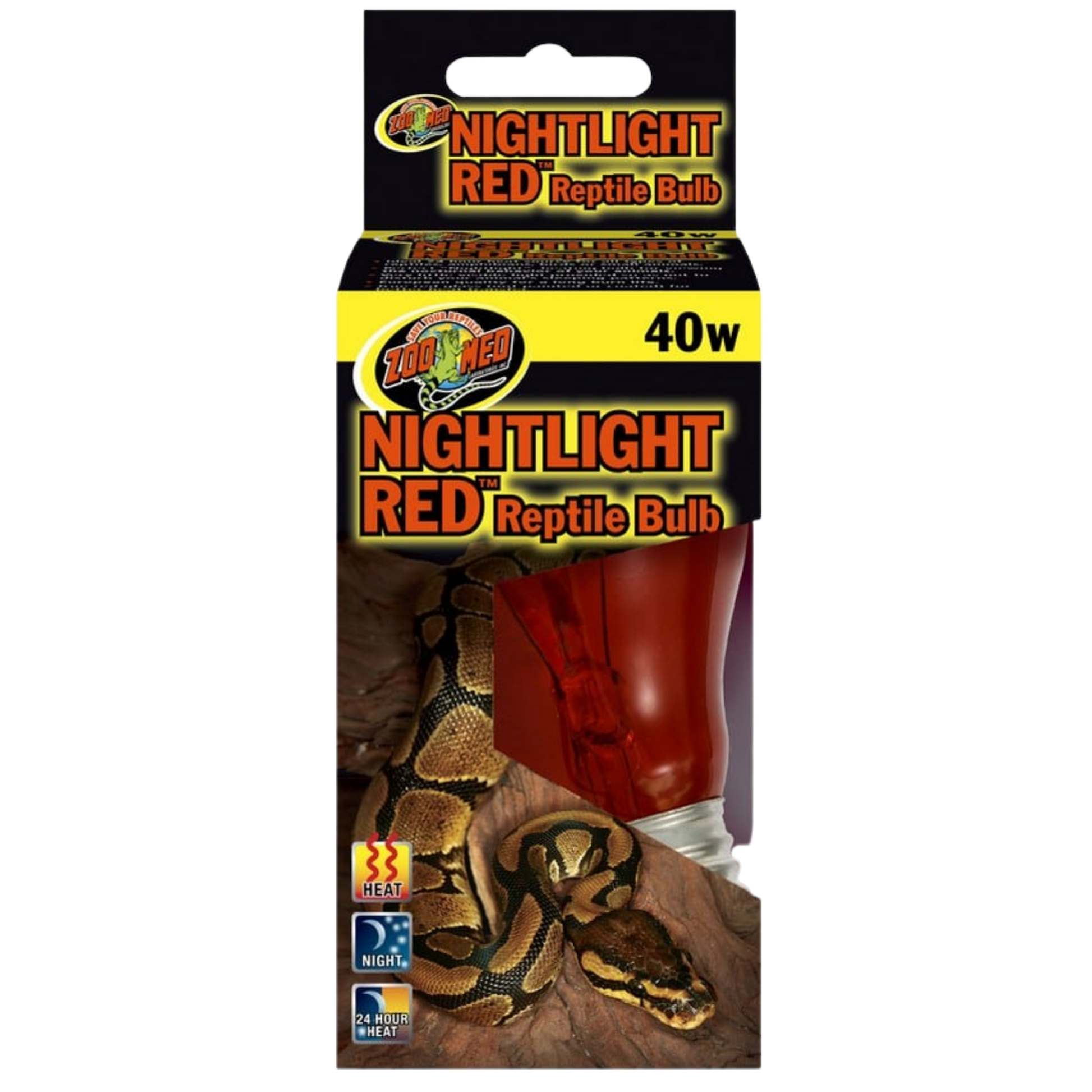 Zoo Med Nightlight Red Reptile Bulb - 40w The Reptile Grove