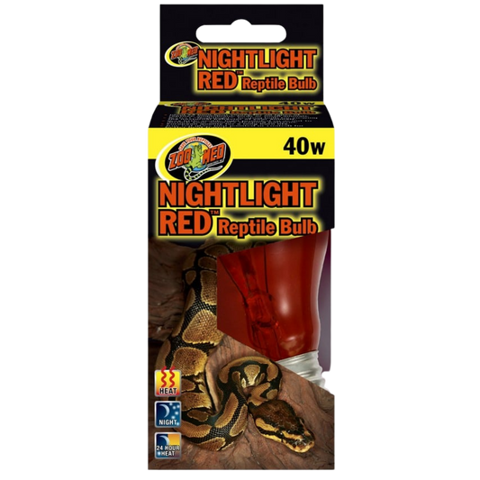 Zoo Med Nightlight Red Reptile Bulb - 40w The Reptile Grove