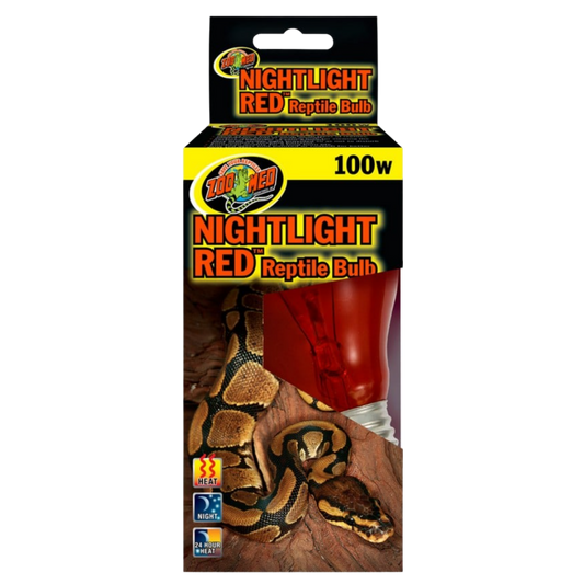 Zoo Med Nightlight Red Reptile Bulb - 100w The Reptile Grove